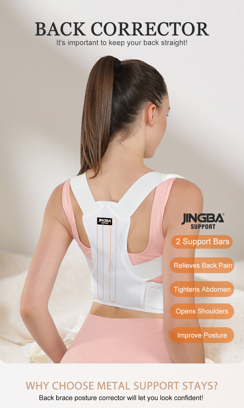 JINGBA SUPPORT 6102 redresseur de dos respirant soutien confortable haut du dos correcteur de Posture pour femmes et hommes