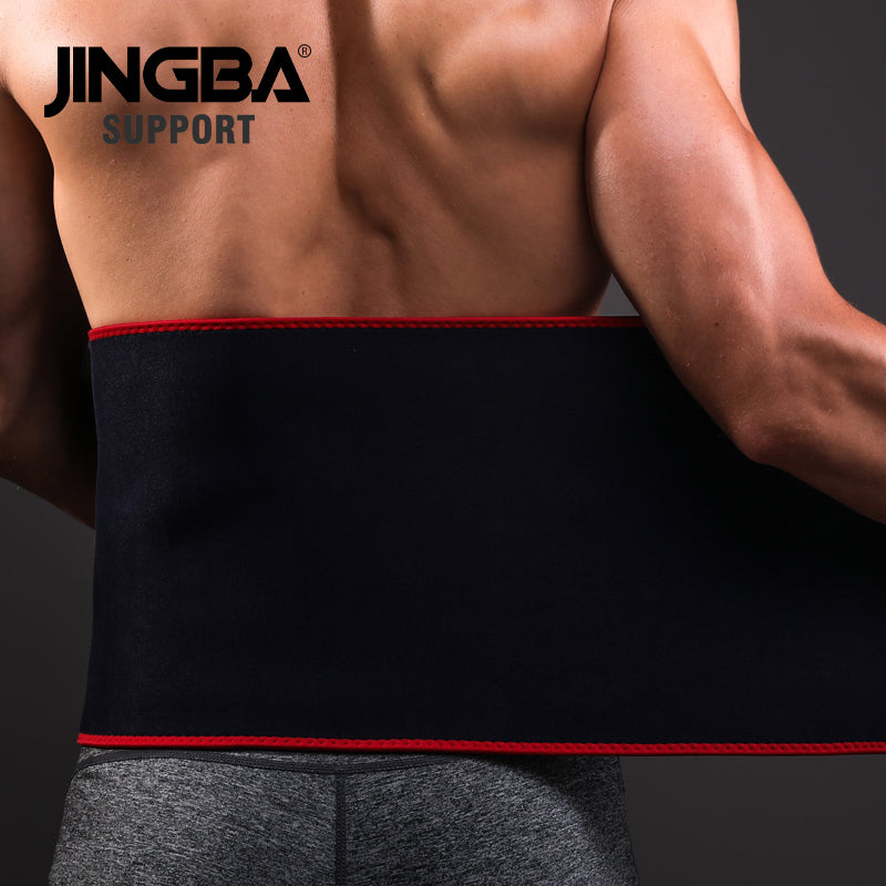 JINGBA SUPPORT 7208 Soutien de la taille Ceinture anti-transpiration élastique en néoprène Soutien lombaire pour la sécurité sportive Hommes Femmes Corset de taille