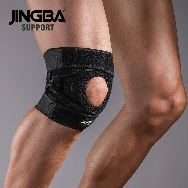 JINGBA SUPPORT 9038 Coolfit stabilisateur à séchage rapide sport genouillère orthèse rotule genouillères trou genou protéger pansement