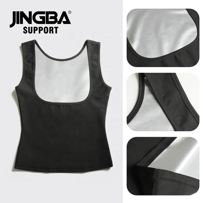 0001 - Hot Neoprene Slimming Waist Trainer Tank Top for Men and Women - Sweat Sauna Vest for Sports