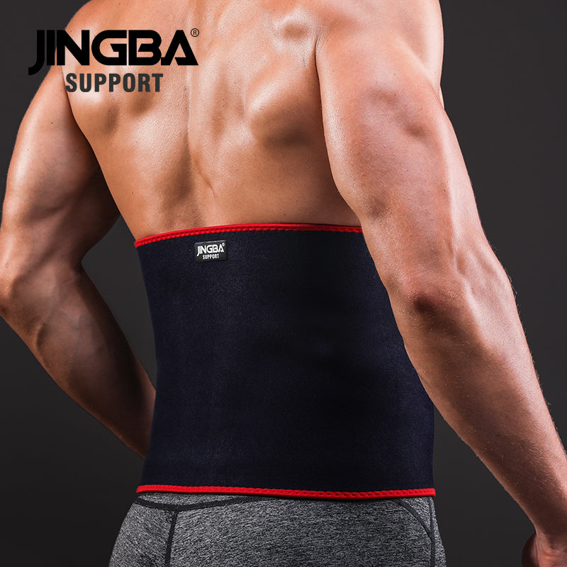 JINGBA SUPPORT 7208 Soutien de la taille Ceinture anti-transpiration élastique en néoprène Soutien lombaire pour la sécurité sportive Hommes Femmes Corset de taille