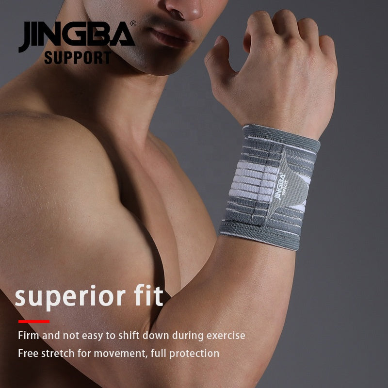 JINGBA SUPPORT 4117 Haltérophilie Flexible Hautement Élastique Meilleur Support pour Gym Crossfit Bandes de Poignet