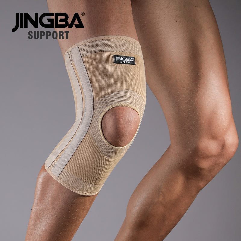 JINGBA SUPPORT 1367 Genouillère élastique pour volley-ball et basket-ball avec genouillère et support de bandage