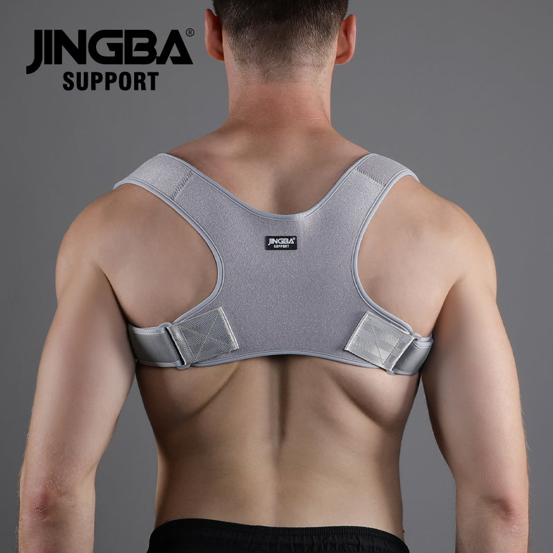 JINGBA SUPPORT 5002 Redresseur de dos Support de dos Correcteur de posture Correcteur de posture d'épaule pour hommes et femmes