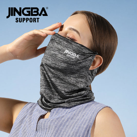 0155 Multi-functional neckerchief ear loops silk cool smooth high quality 360 sun protection face neck gaiter