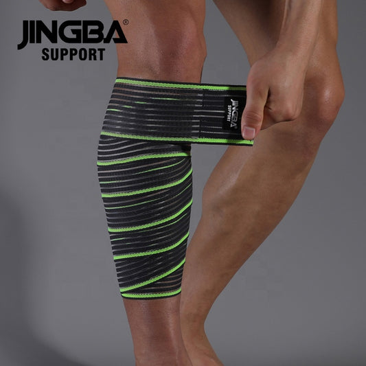 JINGBA SUPPORT 0324 Bandage de Genou de Levage Fitness Super Robuste pour Attelle de Genou de Veau Powerlifting