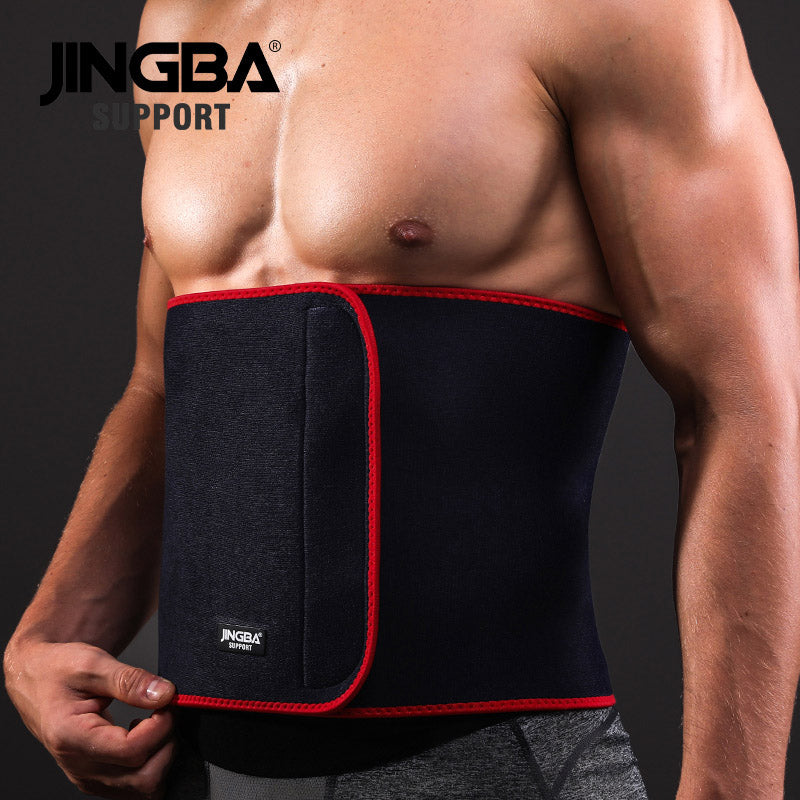 JINGBA SUPPORT 7208 Soutien de la taille Ceinture anti-transpiration élastique en néoprène Soutien lombaire pour la sécurité sportive Hommes Femmes Corset de taille