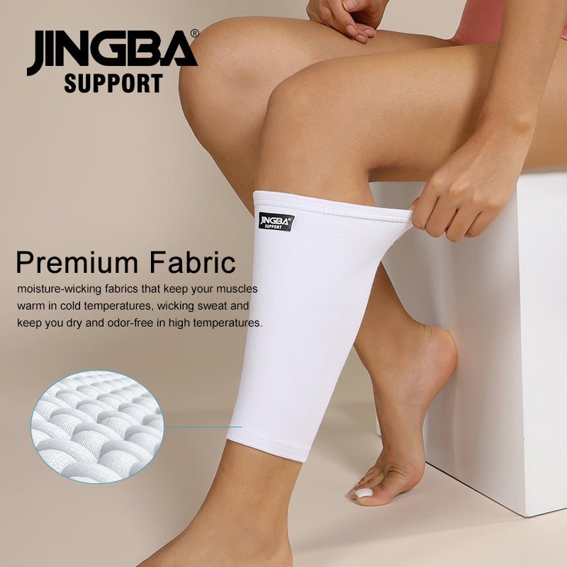 JINGBA SUPPORT 4007 Réglable Respirant Shin Brace Veau Compression Manches Chaussettes De Compression Sans Pied pour Shin Splint