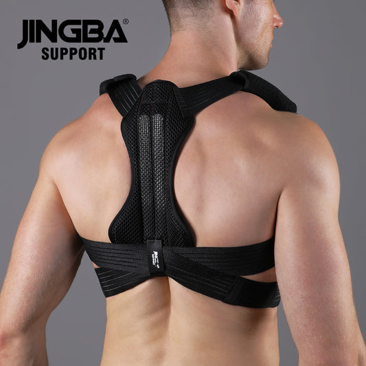 JINGBA SUPPORT 7002 Correcteur de posture mis à jour pour hommes et femmes offrant un redresseur de dos droit pour les épaules et le cou confortable