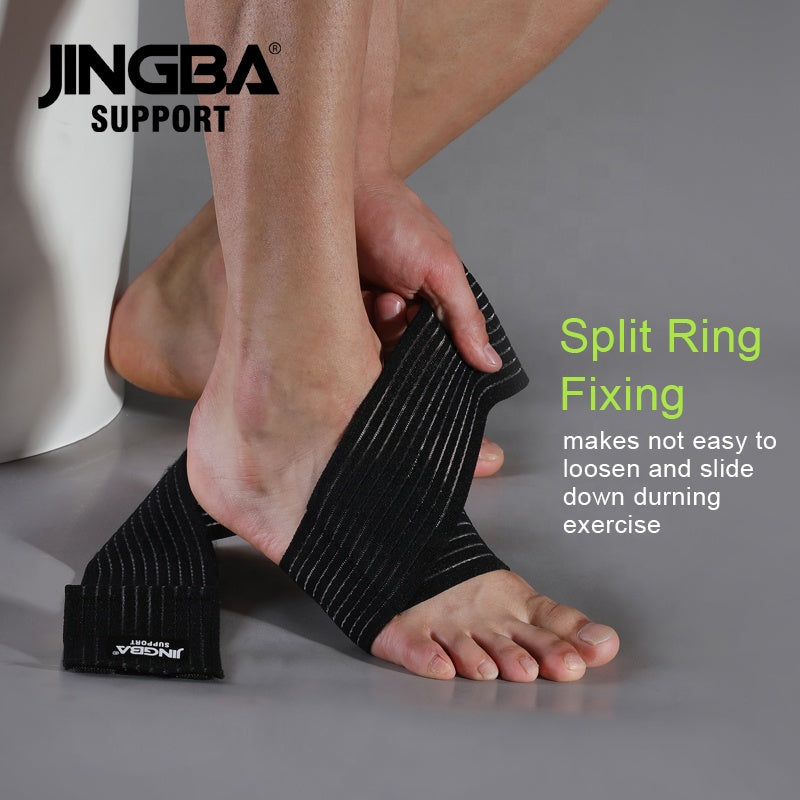 JINGBA SUPPORT 2224 chaussettes pour fasciite plantaire avec soutien de la voûte plantaire atténue le gonflement de la cheville pour les sports de course