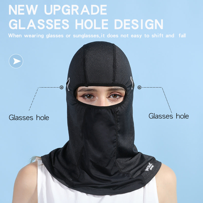 JINGBA SUPPORT 2155 cagoule masque facial avec lunettes trous de jambe protecteur UV moto Ski randonnée écharpe pour hommes/femmes
