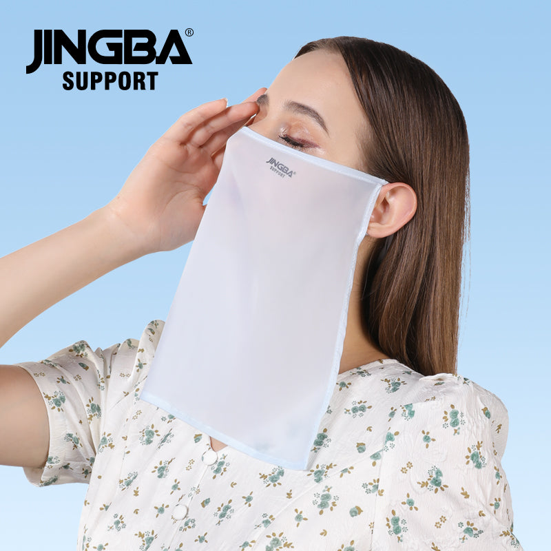 JINGBA SUPPORT 1055 Réglable Face Cover Neck Gaiter Foulard Masque Bandana doux Réutilisable Breath Freely Pure Color