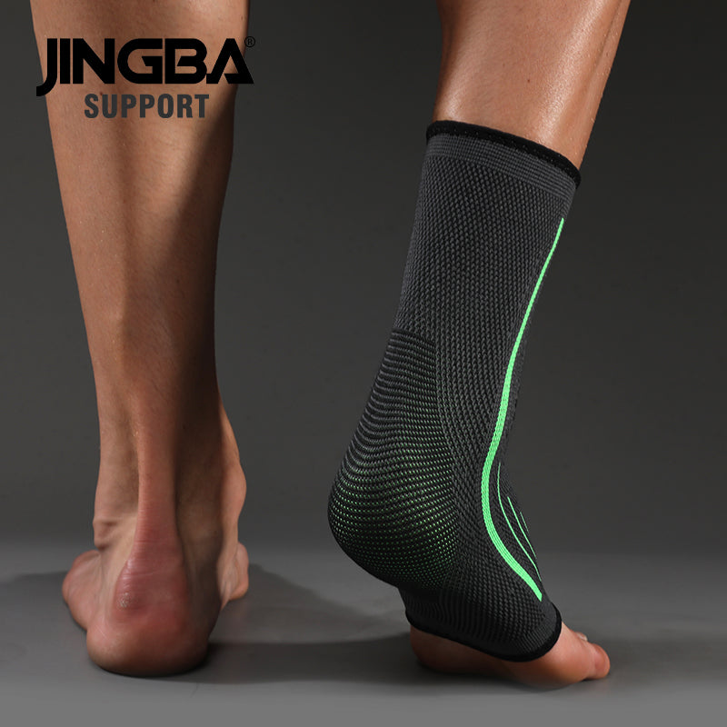 JINGBA SUPPORT 9047A orthèse de soutien de la cheville haute élastique renforcer Protection sport cheville garde cheville manchon pied protéger
