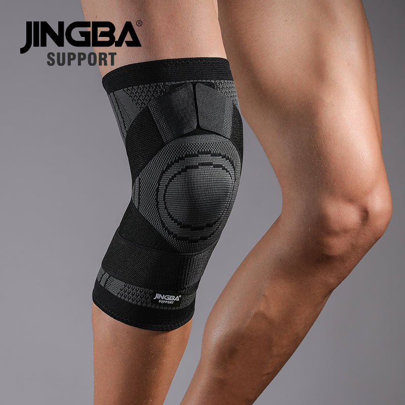 JINGBA SUPPORT 8067A Genouillères de basket-ball - Équipement de protection pour volley-ball et genouillères