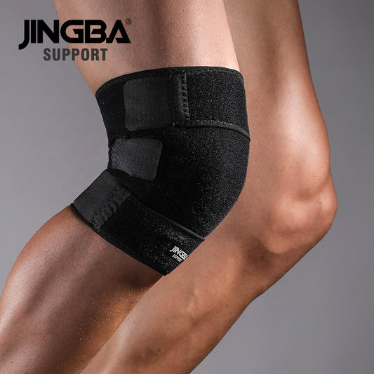 JINGBA SUPPORT 8038 respectueux de l'environnement de haute qualité haltérophilie garde sangle réglable genouillère de gymnastique