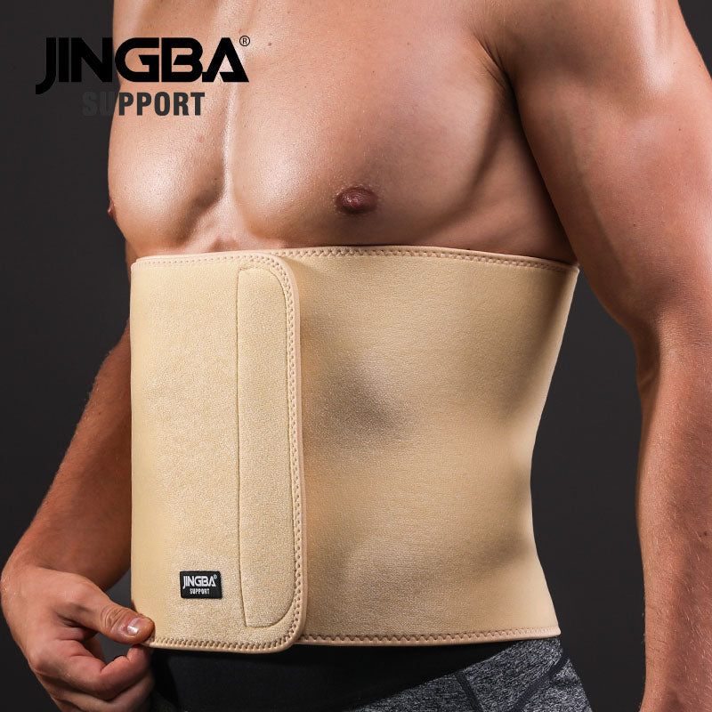 JINGBA SUPPORT 7208 Soutien de la taille Ceinture anti-transpiration élastique en néoprène Soutien lombaire pour la sécurité sportive Hommes Femmes Corset de taille