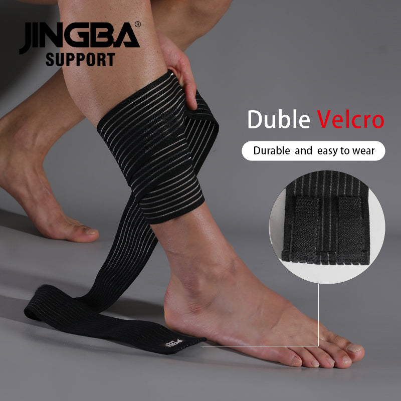 JINGBA SUPPORT 5224 Attelle de soutien du genou pour haltérophilie Super Heavy Duty Fitness Calf Wraps Bandage