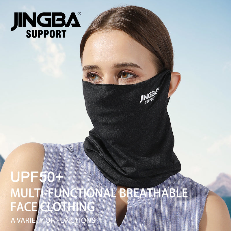 0155 Pañuelo multifuncional con presillas para las orejas, seda fresca y suave, alta calidad, protección solar 360, polaina para el cuello y la cara 