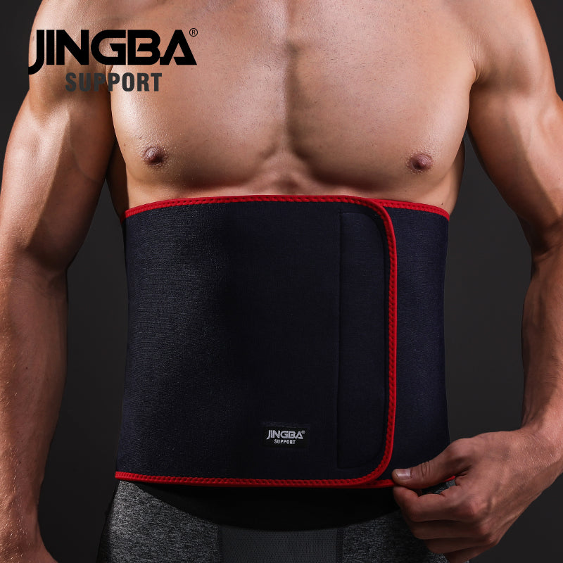 JINGBA SUPPORT 7208 Soutien de la taille Ceinture anti-transpiration élastique en néoprène Soutien lombaire pour la sécurité sportive Hommes Femmes Corset de taille