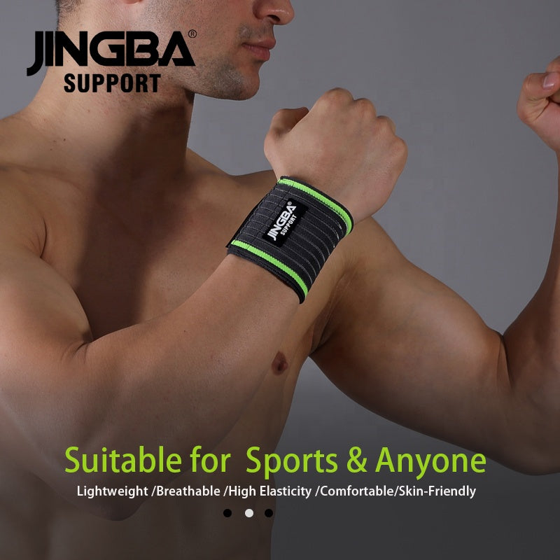 JINGBA SUPPORT 6224 entraînements gymnastique haltérophilie hommes femmes ajustement mains gauche et droite sangles de Compression du poignet