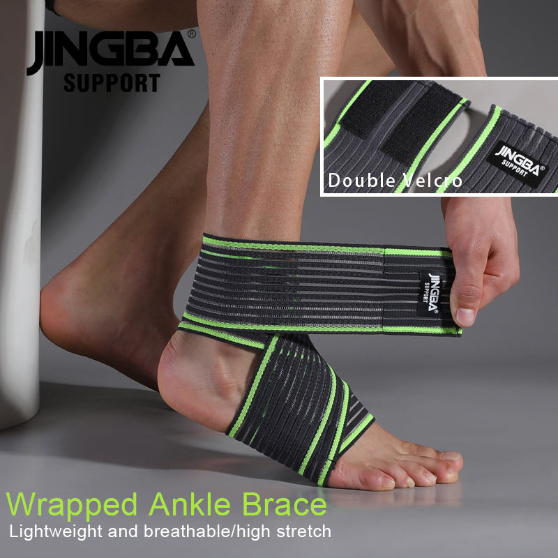 JINGBA SUPPORT 7224 Compression Respirant Support De Pied Enveloppe Pour Natation Gym Athlétisme Soutien Cheville Brace