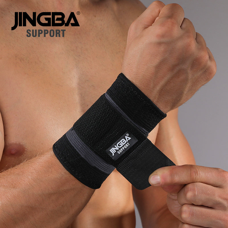 JINGBA SUPPORT 5017 Bracelet en nylon réglable Protège-poignets de sport à pression libre Attelle de poignet à main de compression