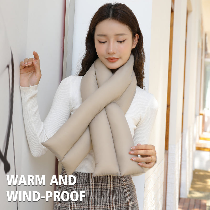 JINGBA SUPPORT 5255 écharpe bouffante chaude et chauffante pour femmes Style coréen imperméable coupe-vent coupe croisée châle écharpe chauffe-cou