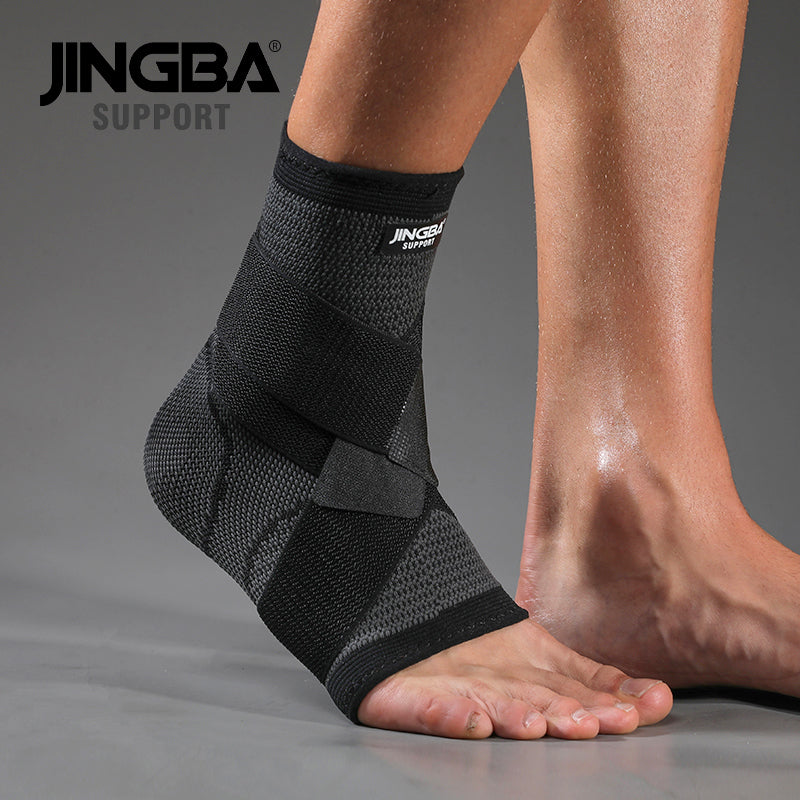 JINGBA SUPPORT 8047 orthèse de cheville confortable et respirante articulation de la cheville réglable Compression tricotée protège-cheville manchon