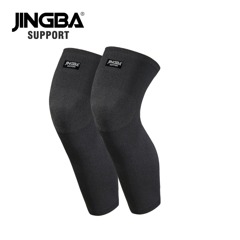 JINGBA SUPPORT 0467 Manche longue en nylon élastique pour volley-ball, basket-ball et soutien des jambes avec genouillères