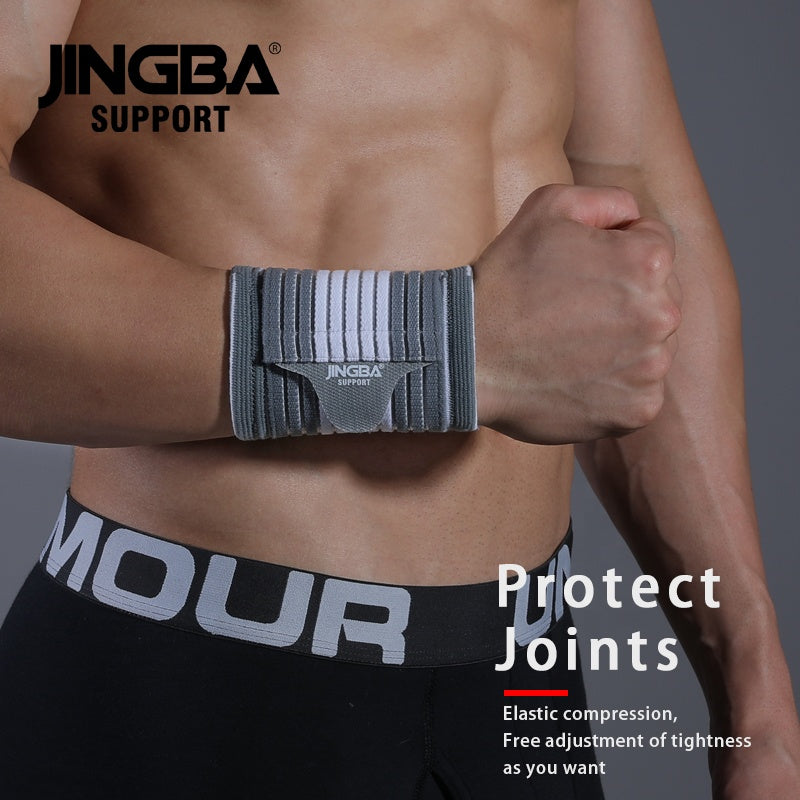 JINGBA SUPPORT 4117 Haltérophilie Flexible Hautement Élastique Meilleur Support pour Gym Crossfit Bandes de Poignet