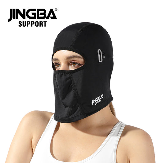 JINGBA SUPPORT 3155 cagoule masque facial moto coupe-vent respirant sport pêche visage couverture Anti-UV été hiver Ski masque