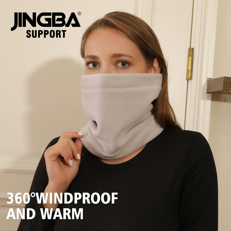 JINGBA SUPPORT 6255 unisexe multi-fonctionnel polaire chaud coupe-vent de velours tour de cou bandeau masque protecteur d'oreille