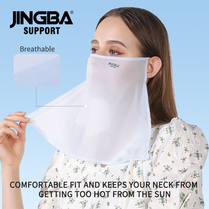 JINGBA SUPPORT 1055 Réglable Face Cover Neck Gaiter Foulard Masque Bandana doux Réutilisable Breath Freely Pure Color