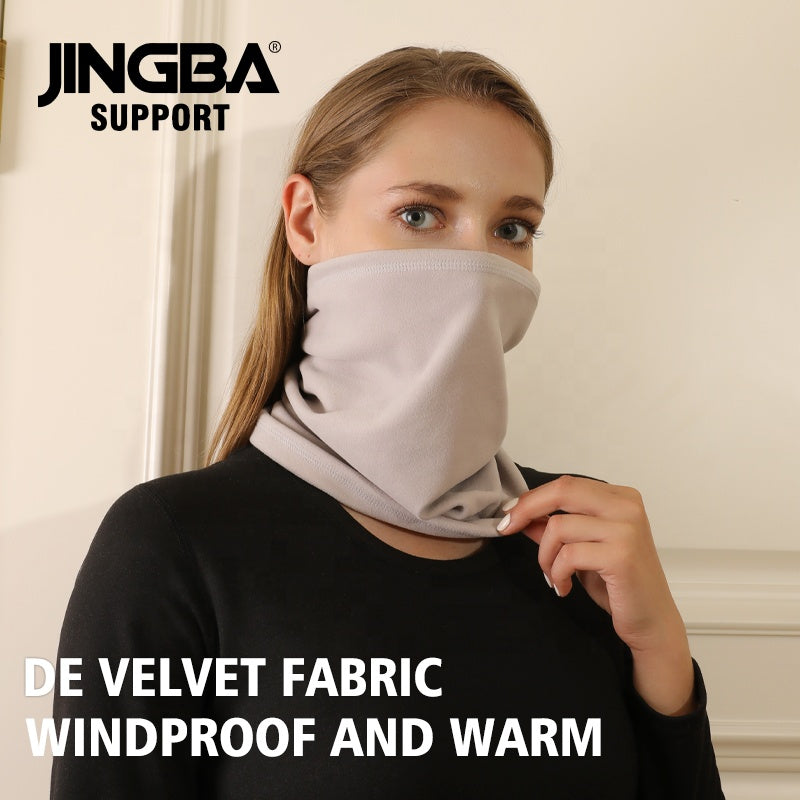 JINGBA SUPPORT 7255 réglable unisexe multifonctionnel thermique chaud coupe-vent de velours cache-cou visage oreille cou protecteur