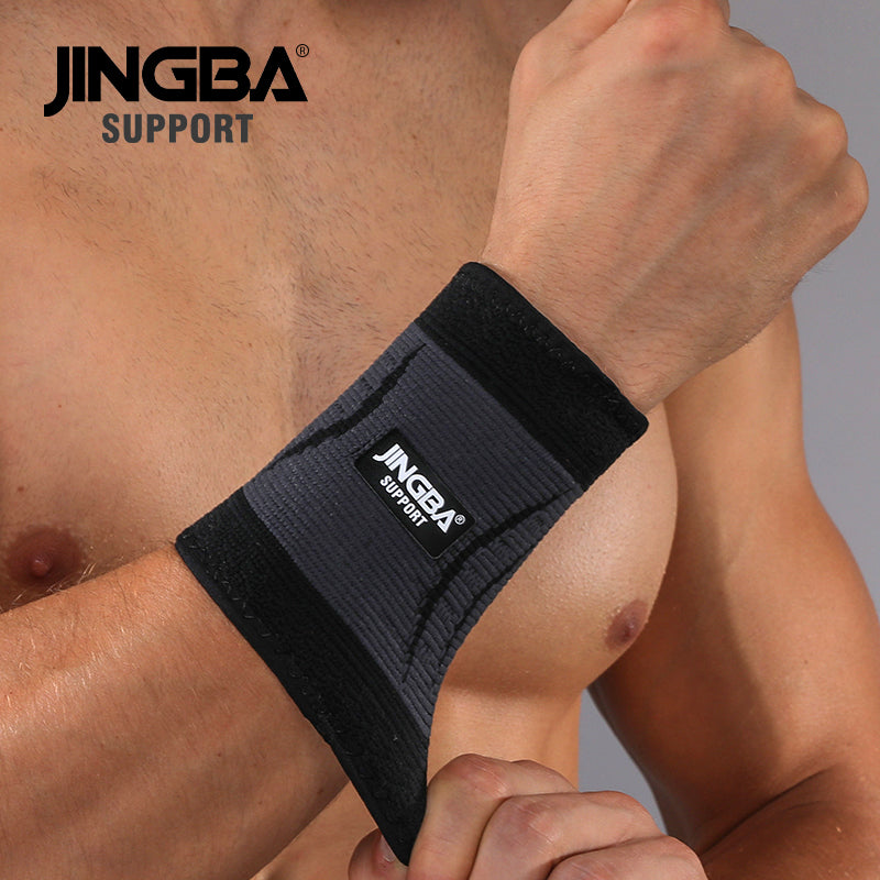 JINGBA SUPPORT 6017 respirant nylon basket-ball élastique sport bracelet élastique Gym poignet wrap main poignet attelle