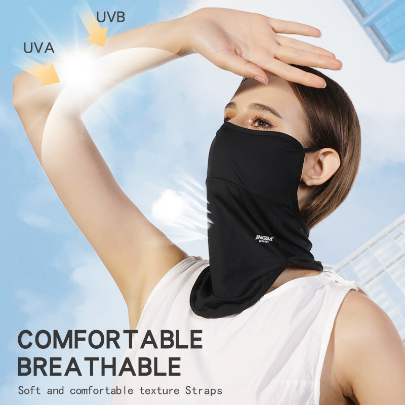 3055 Neck Gaiter Face Mask with Adjustable Ear Straps Washable Bandana Face Cover Face Scarf for Dust Sun