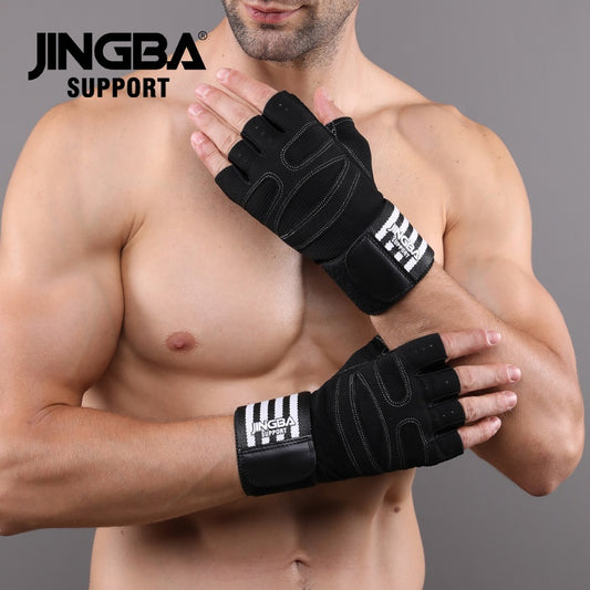 JINGBA SUPPORT 2004 anti-dérapant Anti-transpiration exercice Fitness entraînement hommes femmes gants respirant Anti-choc gants de sport