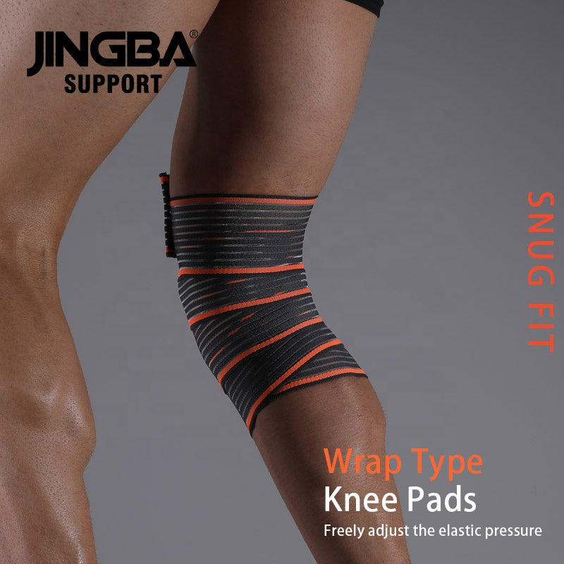 JINGBA SUPPORT 8224 Genouillère pour Cross Training WODs Compression Élastique Genouillère Genou Bandage