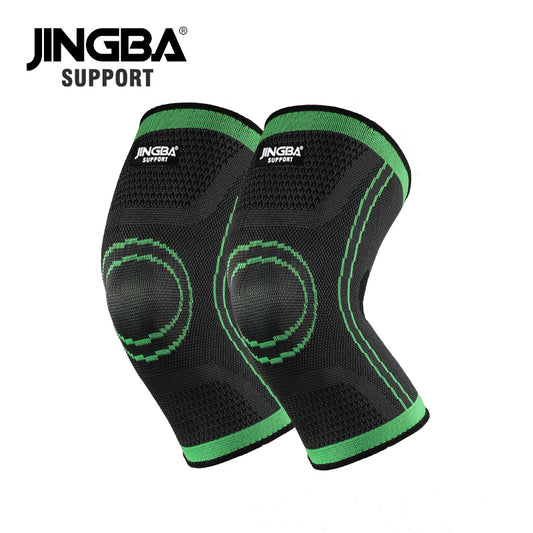 JINGBA SUPPORT 7067A Genouillères de sport | Genouillère en nylon pour volley-ball et basket-ball | Genouillère de compression Joelheira