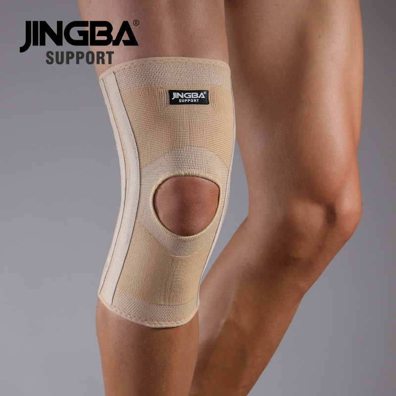 JINGBA SUPPORT 1367 Genouillère élastique pour volley-ball et basket-ball avec genouillère et support de bandage