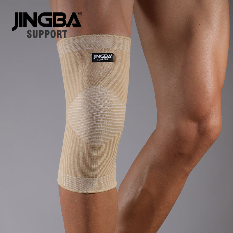 JINGBA SUPPORT 4067 Genouillères de sport en nylon élastique avec bandage, support de genou de basket-ball et de volley-ball, protecteur de genouillère
