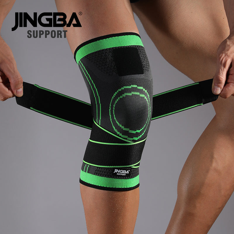 JINGBA SUPPORT 8067A Genouillères de basket-ball - Équipement de protection pour volley-ball et genouillères