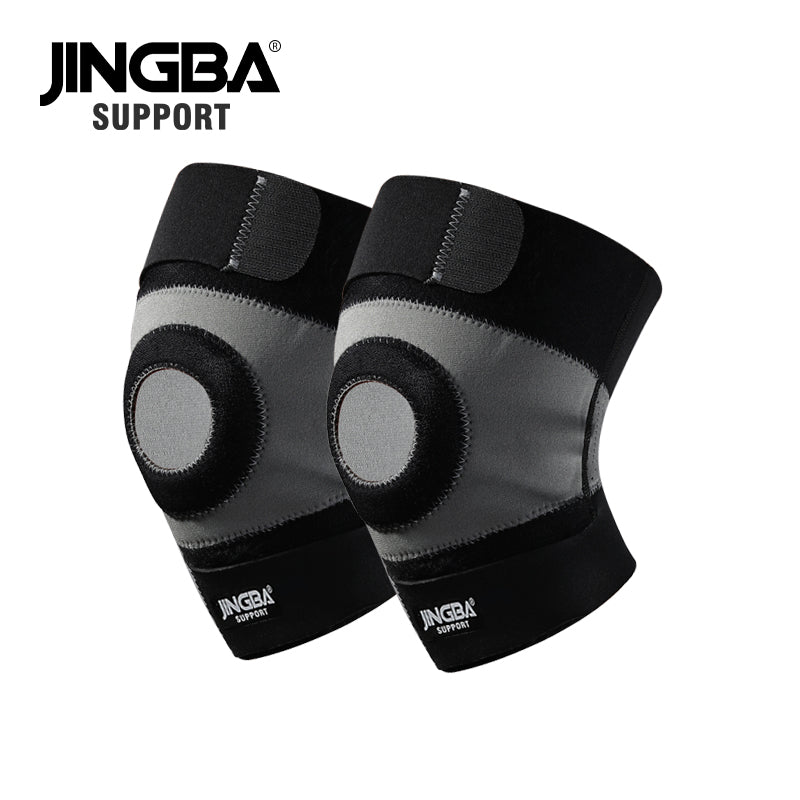JINGBA SUPPORT 8138 Genouillère réglable pour volley-ball et basket-ball avec ceintures et genouillères de sport
