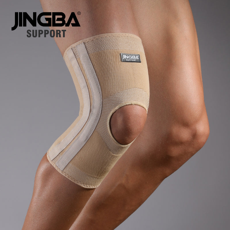 JINGBA SUPPORT 1367 Genouillère élastique pour volley-ball et basket-ball avec genouillère et support de bandage