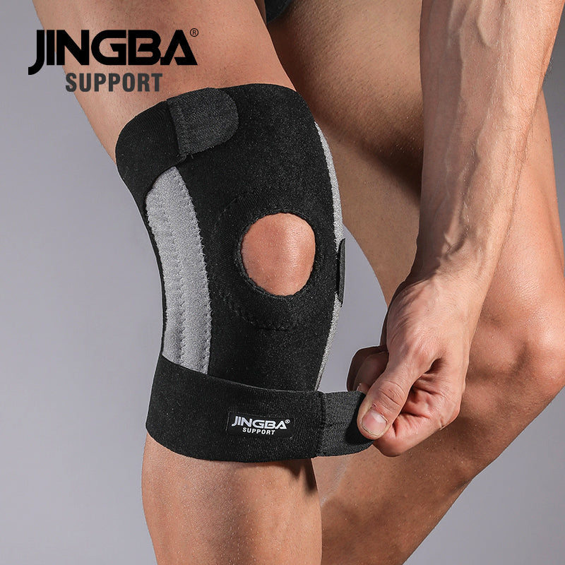 JINGBA SUPPORT 3038 Genouillère réglable pour le sport avec bandage - Volley-ball, Basketball, Fitness Genouillère Protecteur